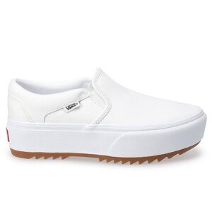 NEW Vans® WHITE Asher Platform Women's Slip-On Shoes Sneakers
Sz 9
